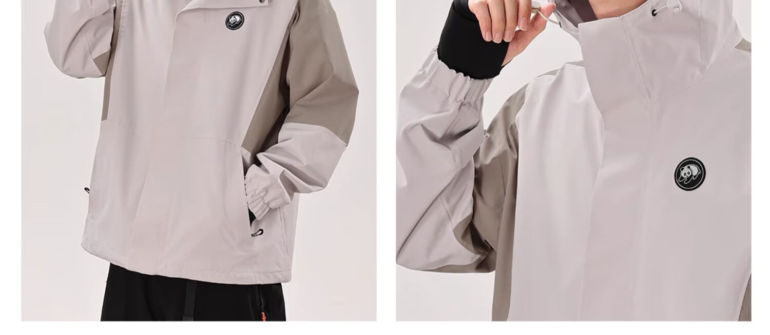 CAMEL Panda Series Triple-Protection Windbreaker Hard Shell Jacket Outdoor Mountaineering Coat AA12235456 51