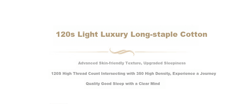 FUANNA High-End Bedding Set, Four Pieces, 120s Double-Ply Long-Staple Cotton Sateen Bed Sheet Set, 230*229cm 3