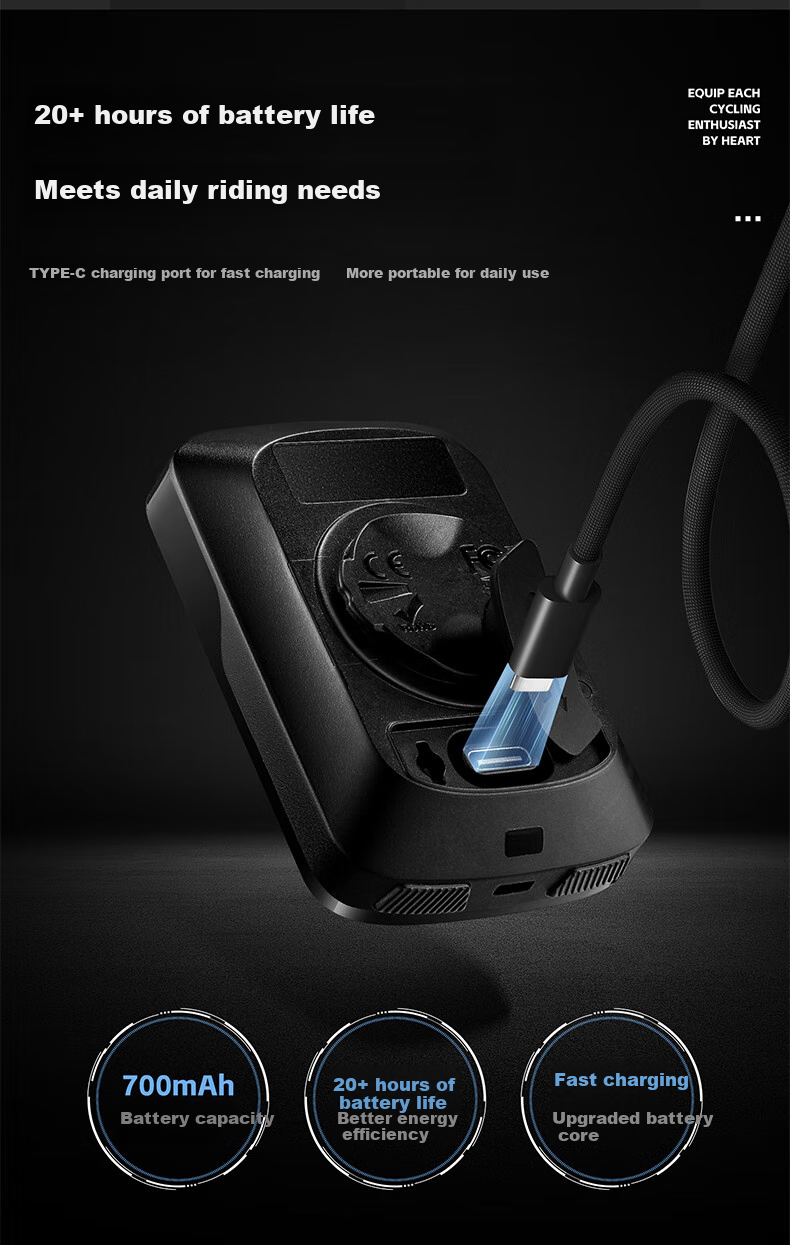 WestBiking XQ2 Road Bike Bicycle GPS Smart Wireless Computer, Quick Connection Mountain Bike Odometer Cycling Equipment 7