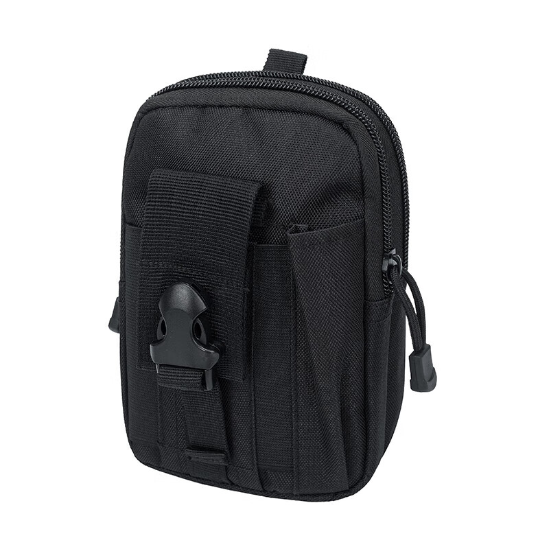 TFO Off-Road Racing Outdoor Waist Pack, Sports Phone Storage Pouch with Waist Belt, Tactical Small Hanging Bag 9402435, Black
