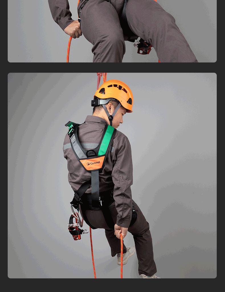 Kanler Full-Body 5-Point Safety Harness New National Standard Outdoor Rescue Climbing High-Altitude Work Air Conditioning Installation Protective Shoulder Quick-Release [Standard Model] 1