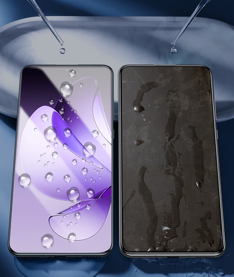 Baozou [2-Pack - Replacement Guaranteed] Tempered Glass Screen Protector for OPPO Reno14, Full Coverage HD Anti-Fingerprint Protective Film for OPPO Reno14 Smartphone 5