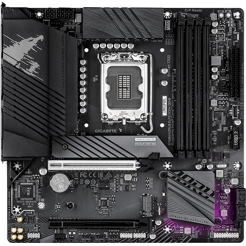 GIGABYTE B760M AORUS ELITE DDR4 GEN5 Motherboard Supports CPU 14700KF/14600KF, Intel B760 LGA 1700