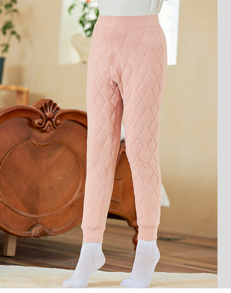 Dingguagua Children's Thermal Pants Boys School Uniform Magic Girls Fleece-Lined Thickened Autumn Winter Cotton Pants for Older Kids 14