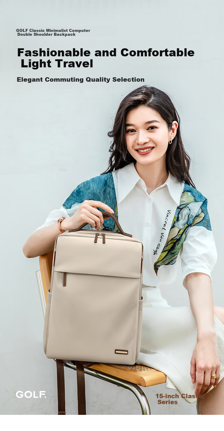 GOLF Laptop Backpack, 15-Inch, for Huawei And Apple Laptops, Business Commute Bag for Women, Travel Bag, School Bag 2