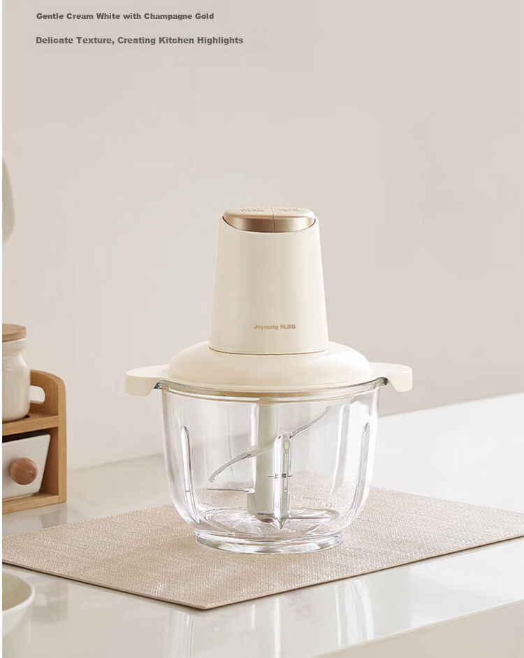 Joyoung Home Meat Grinder 2.2L Electric Multi-Functional Food Processor for Mincing Meat, Making Dumpling Filling And Garlic Paste, Stainless Steel S22-LA356 18