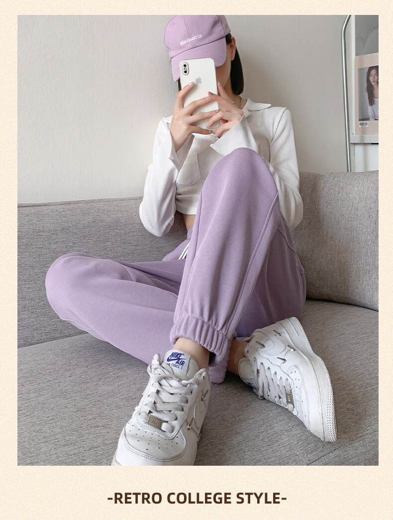 Urban Beauty Women's Casual Pants Spring Autumn 2026 New Plus Size Lightweight Luxury High-End Jogger Sweatpants Comfortable Versatile Sports Pants 9