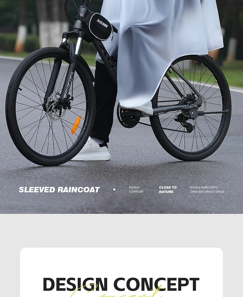 Beimei Bicycle Raincoat, One-Piece Full-Body Storm Protection, Cycling Wear for Delivery Riders, School Uniform for Middle School Students, Specialized Rain Poncho 2