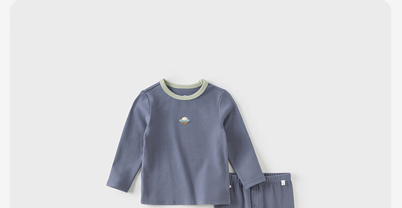 DAVE & BELLA Kids Underwear Set Boys Autumn Clothes Girls Antibacterial Two-piece Autumn Outfit 6