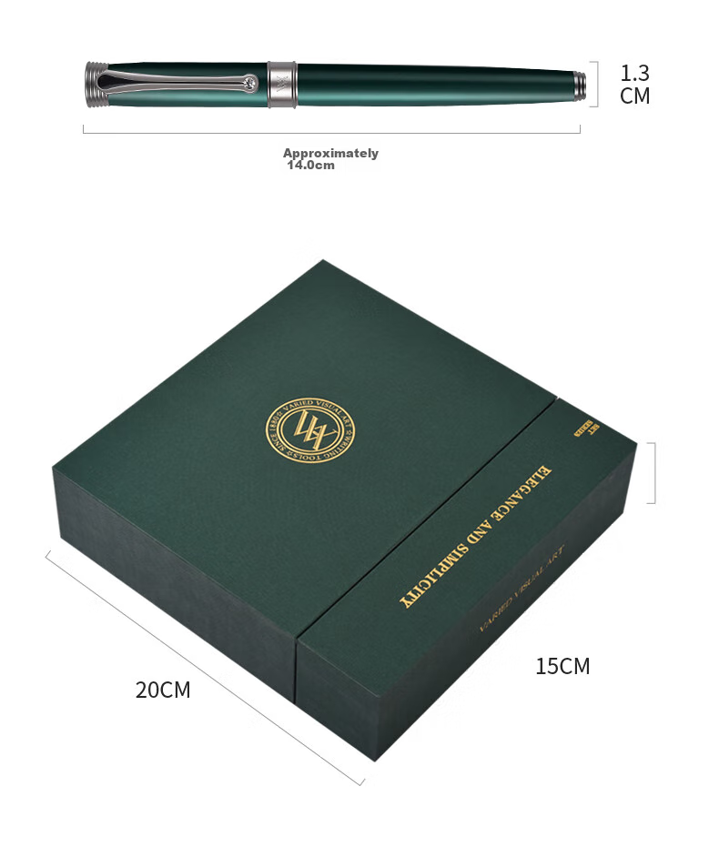 V.V.A [Mid-Autumn Festival And National Day Stationery Gift] Ballpoint Pen And Signature Pen Two-Core Set with Creative Chinese Style Gift Box, High-End Business Men's Office Anniversary Gift 8