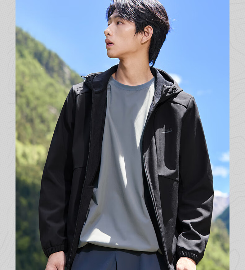361° Men's Autumn Winter New Three-Protection Fleece-Lined Sports Casual Jacket Windbreaker Fleece Coat 652544605D-3 3