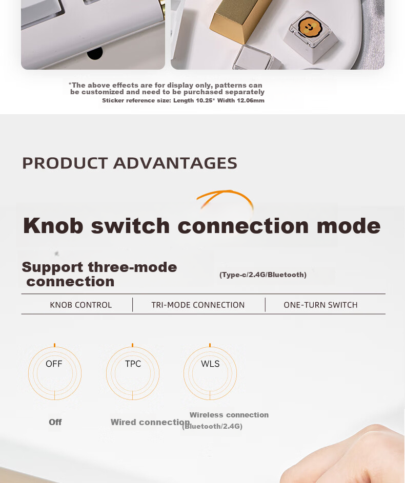 CoolKiller CK108 Mechanical Keyboard, Wireless Bluetooth Tri-Mode Gaming E-Sports Customizable RGB Retro Magnetic Switch Clicky Switch for Home Use 17