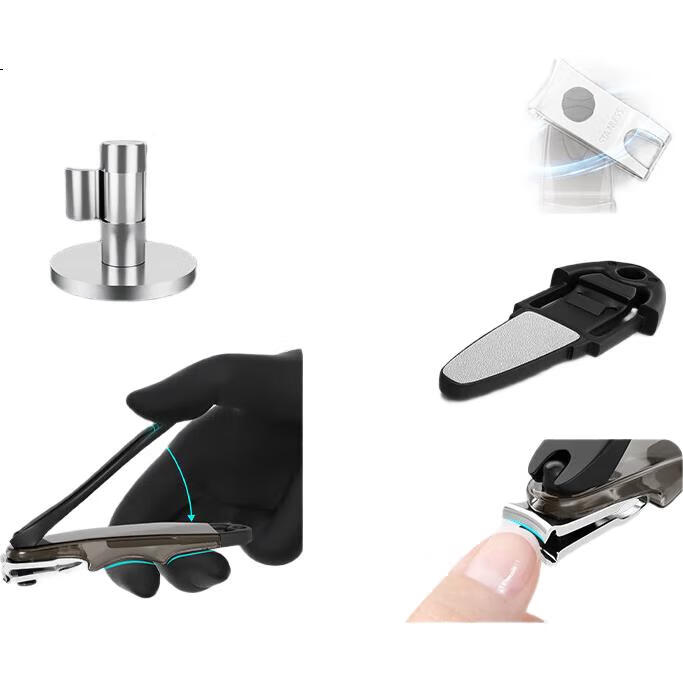 ZWILLING 360-градусный вращающийся маникюрный клиппер, импортный, анти-брызг, из нержавеющей стали с пилкой, Германия