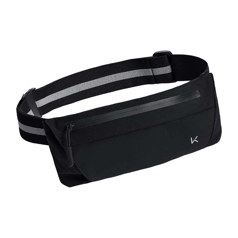 Keep Running Waist Bag Women Lightweight Large Capacity Multifunctional Sports Phone Bag Men Hiking Cycling Classic Black