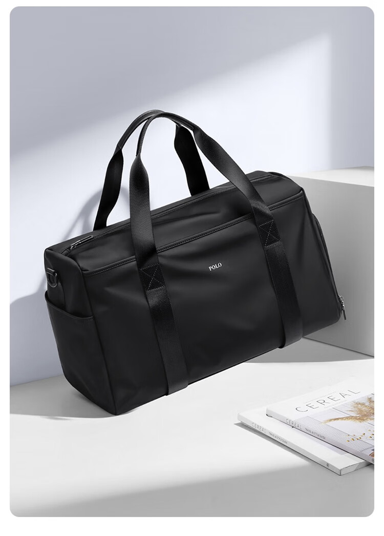 POLO Travel Bag, Men's Handbag, Large Capacity Shoulder Crossbody Bag, Sports Fitness Bag, Business Trip Luggage Bag 7