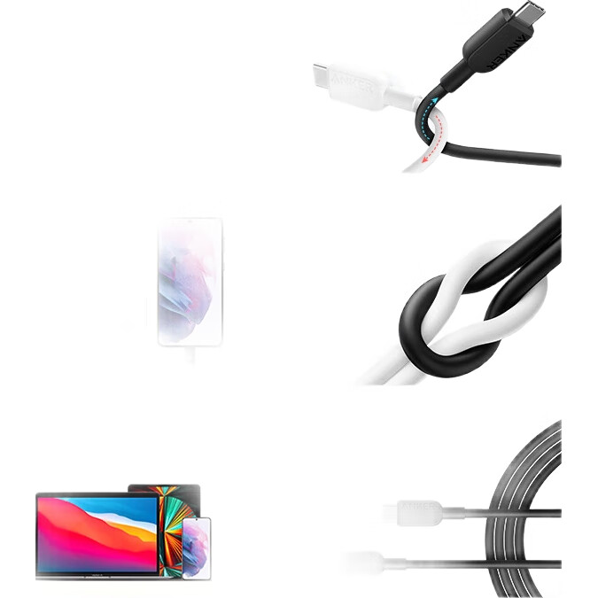 Кабель ANKER PowerLine+ II USB-C to USB-C 2.0, черный, 1.8 м