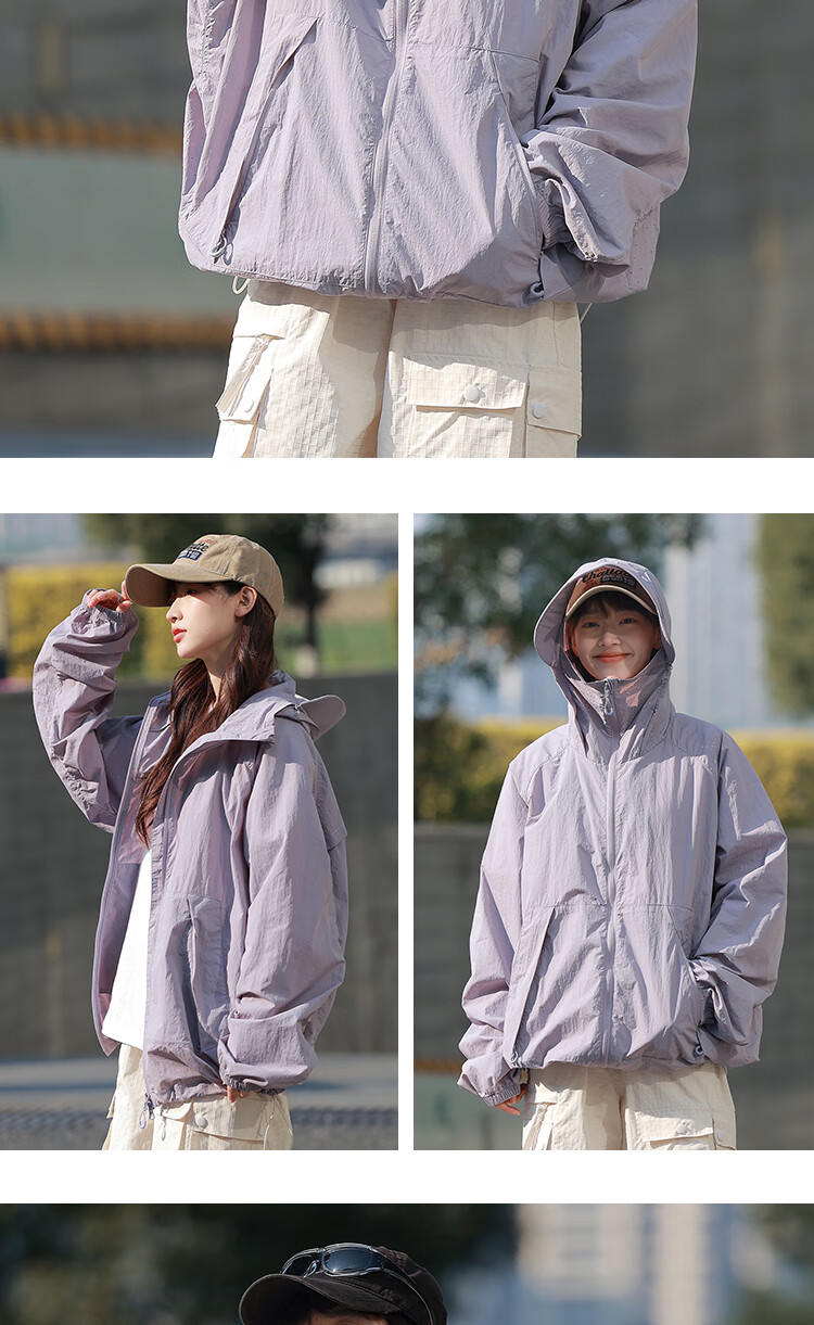 ROMON Men's Summer Lightweight Cycling Sun Protection Jacket Outdoor Waterproof Couple Coat UV Protection Khaki L 7