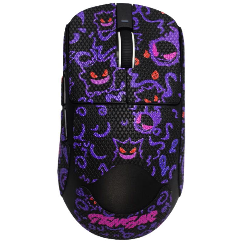 Huoxi Anti-Slip Stickers for VXE Dragonfly R1 Series Mouse, Dragonfly R1SE/PROMAX Stickers, Sweat-Absorbing Anti-Slip Anti-Scratch Weijie Mouse Stickers, R1 Series Black Gengui Full Coverage