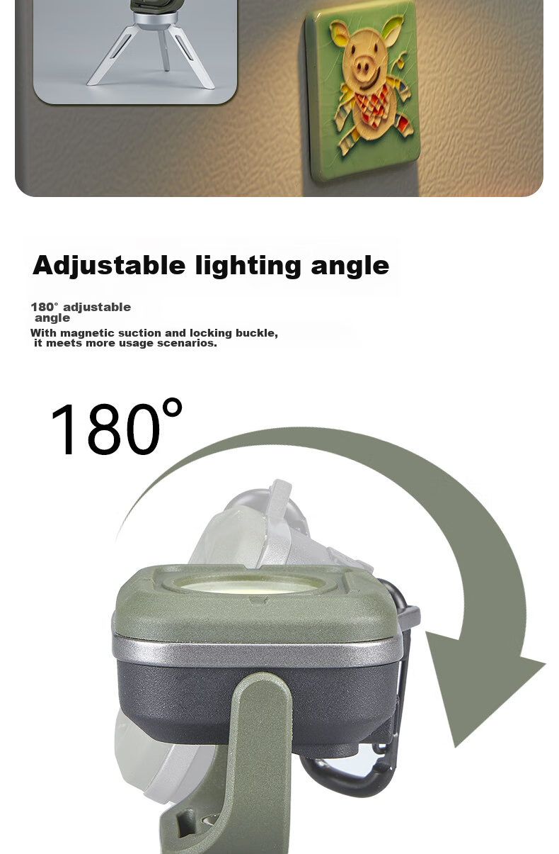 Shanlishi C500 Mini Portable Light, Hiking Camping Lantern, Multifunctional Outdoor Tent Lamp, Outdoor Lighting 8