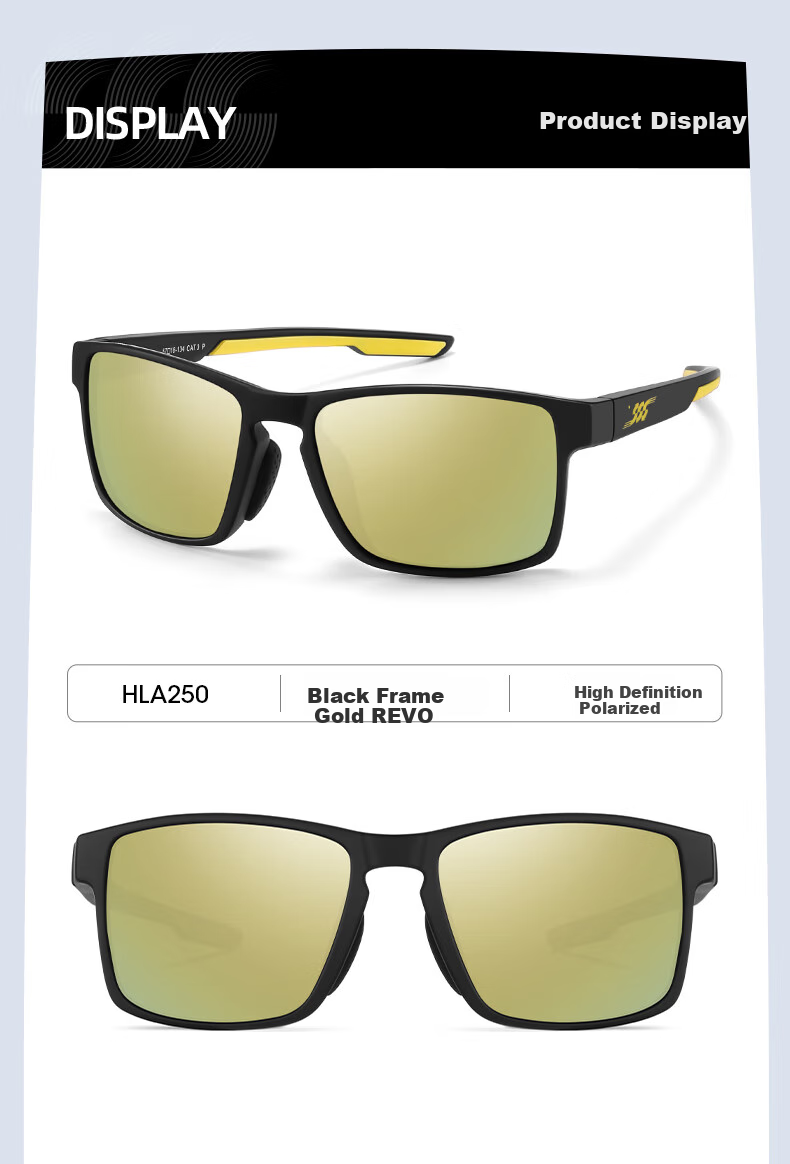 HLA Sports Sunglasses for Men And Women, Cycling Running Marathon Specialized Polarized Sunglasses, Windproof Professional Sports Sunglasses 12