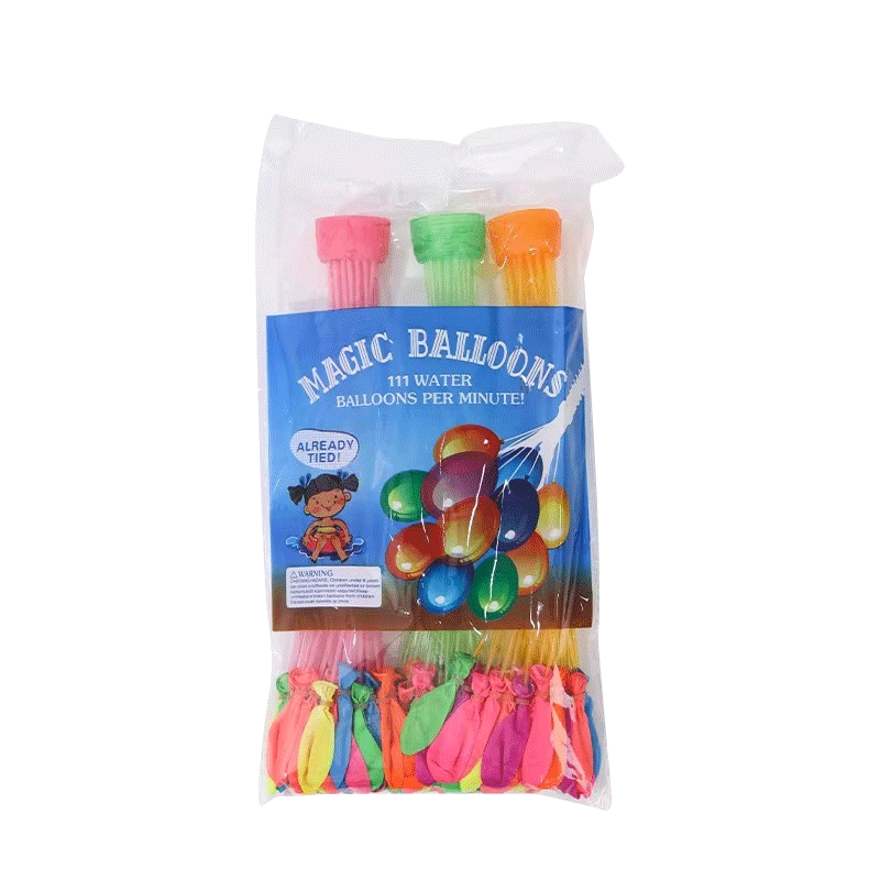 Jiamo Summer Water Balloons Quick Fill Water Balloon Non-Toxic Water Injector Small Balloons Outdoor Water Fight Toy for Kids