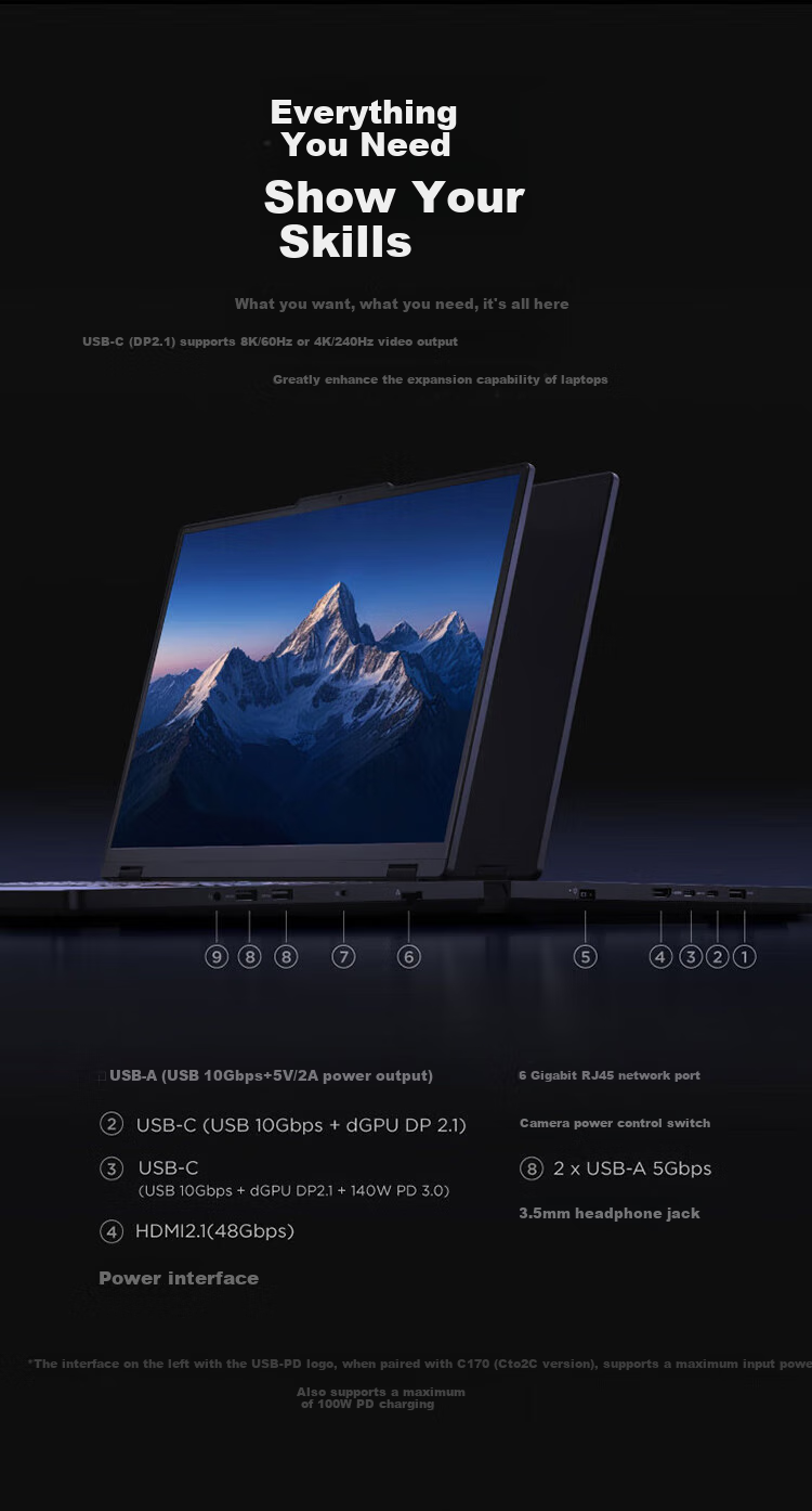 Lenovo Savior R7000P 2025 Gaming Laptop, Ryzen 9 8945HX, 16GB RAM, 1TB Storage, RTX5060, 2.5K Display + Gaming Mouse Set, Exclusive to Yihaodia 3