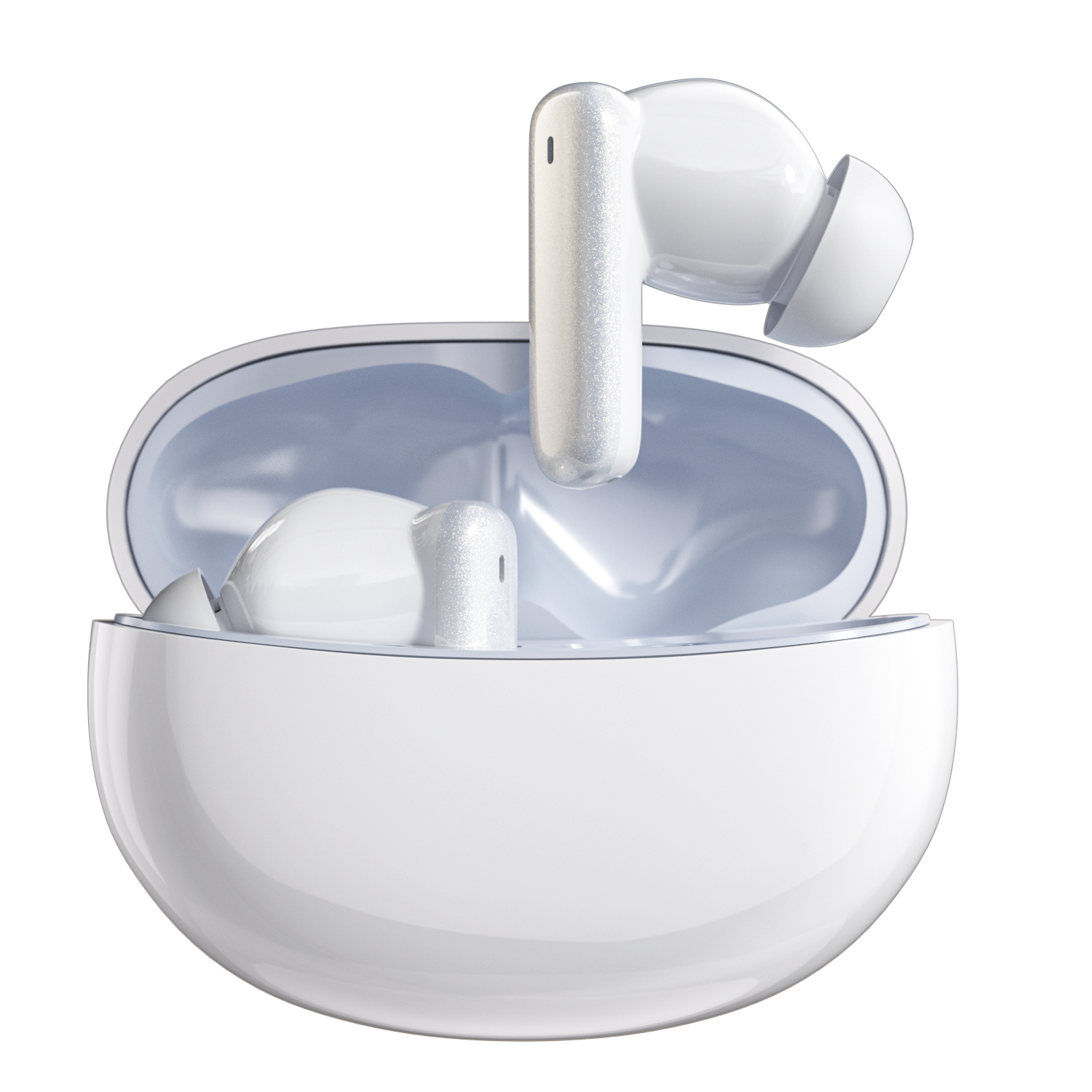 HP NR10 True Wireless Earphones Bluetooth 6.0, Compatible with Apple And Android Phones, Active Noise Cancellation In-Ear Music Gaming Business Headphones, Pearl White