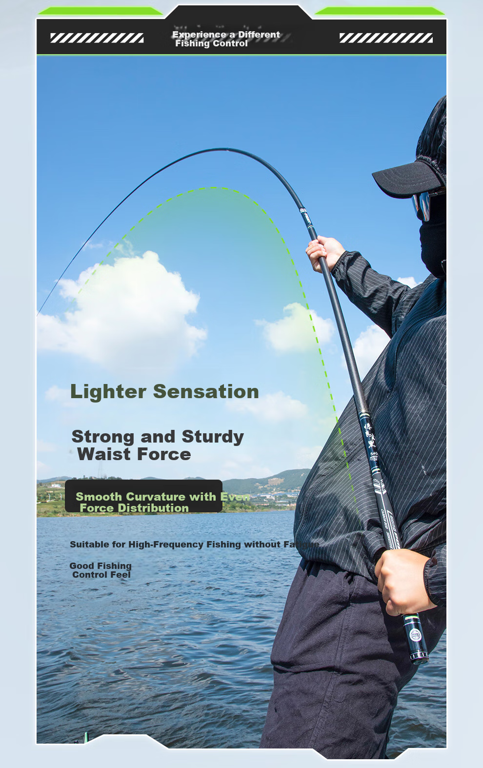 Jinglang 8.1m Xuanhei Second Generation, 28 Sections, Ultra-Light, Ultra-Hard, 5H Wild Fishing, All-Purpose Rod, Platform Fishing Rod, Fishing Pole, Fish Rod, Fishing Tackle 5