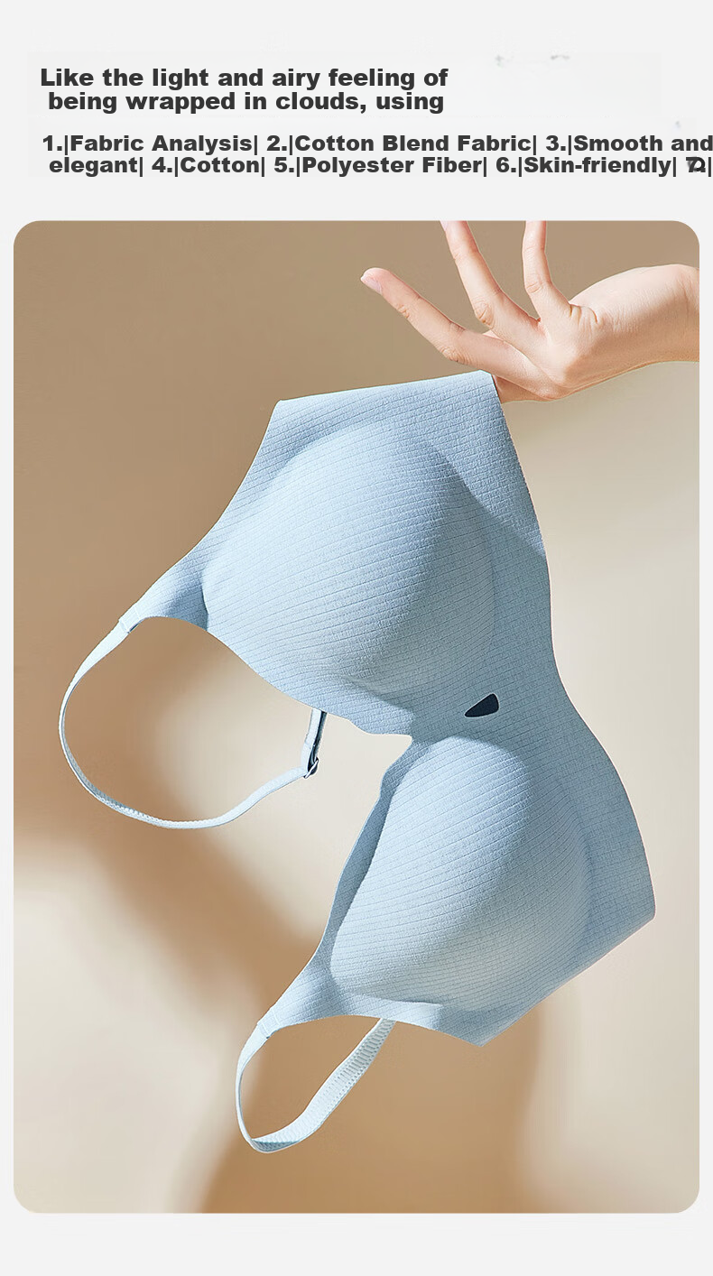FENTENGCARE Wireless Bra for Women, Sexy Breathable Hollow-Out Lifting Push-Up Bra to Gather Side Boob, Underwear Brassiere Gift for Wome 5