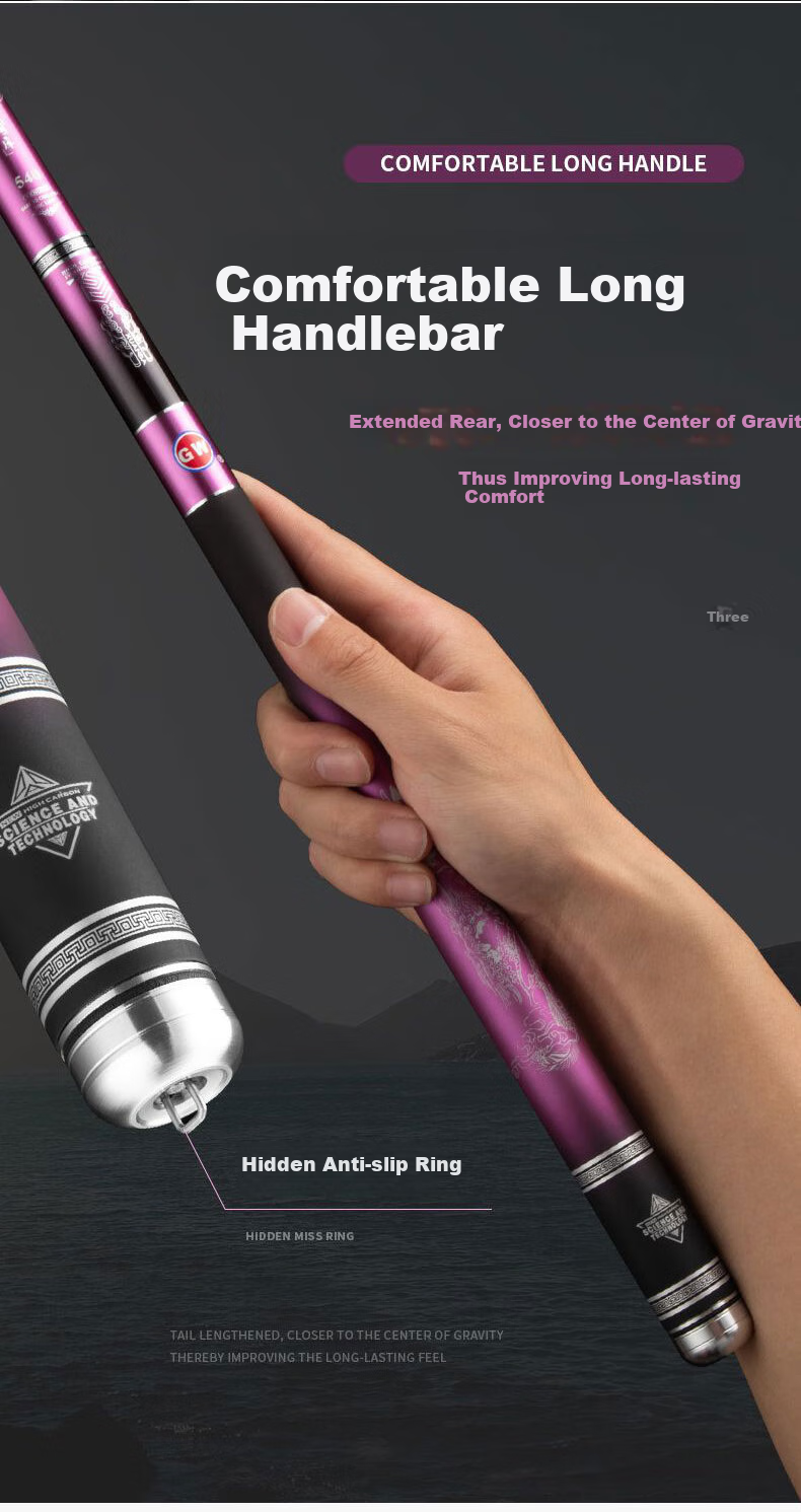 GW 8.1-Meter Xuanba 5H Fishing Rod, Handheld Rod for Lakes And Reservoirs, Ultra-Light And Ultra-Hard, 28 Sections, Versatile Rod, Wild Fishing Pole, Fishing Tackle 11