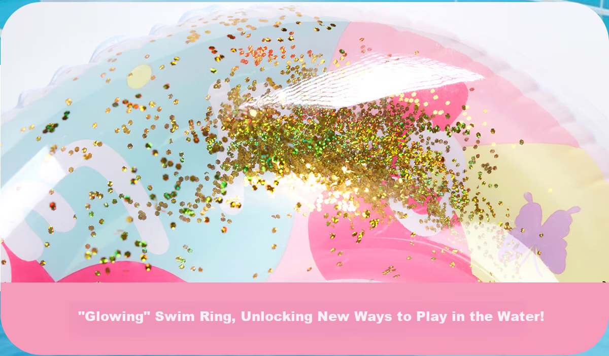 361° Children's Swimming Ring, for Boys And Girls, Anti-Rollover, Suitable for Beginners And Toddlers, Cute Underarm Design, Inflatable, Summer Pink 5