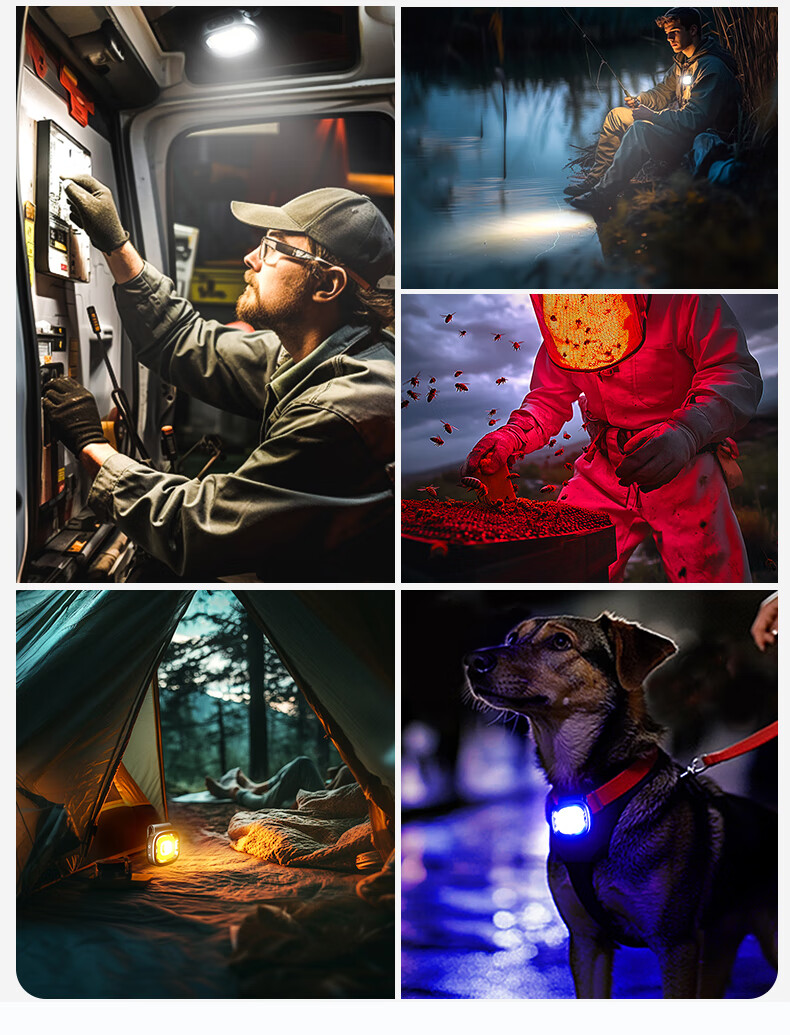 LEM Magnetic Headlamp Portable Night Fishing Sensor Light Work Lamp Multifunctional High-Power Flashlight 5