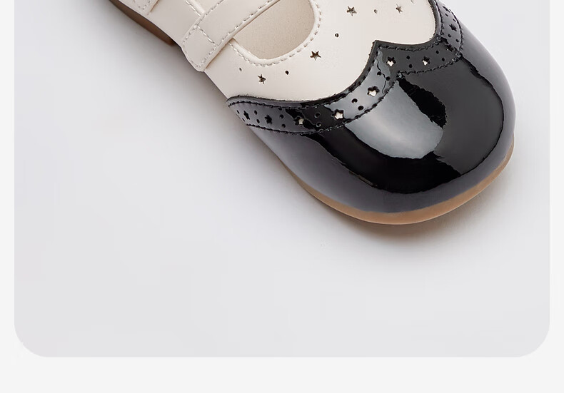 DAVE & BELLA Children's Non-Slip Leather Shoes, Autumn Girls' Soft-Soled Princess Shoes with Chanel-Inspired Style for Older Childre 5
