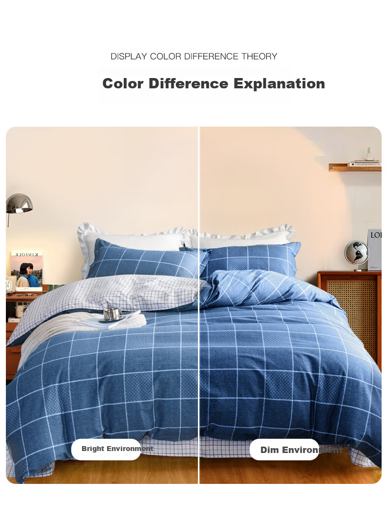 CROWN Pure Cotton Duvet Cover, 150x200cm, Single Piece, 100% Cotton, Class A, Student Dormitory Single Bed Cover, Fits 0.9/1.2 Meter Bed 10