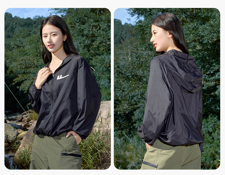 Warrior Mountain Commuter Dual-Wear Original Yarn Sunscreen Jacket for Women Summer Outdoor Cooling UPF50+ UV Protection Lightweight Sports Jacket 9