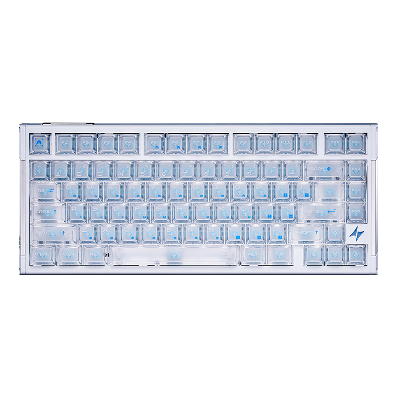 ATKRS7V2 Ultra Wired Customizable Valorant RT Mode 75% Layout Gaming Office Mechanical Keyboard 81 Keys Silver Blade Snow Blade Switches
