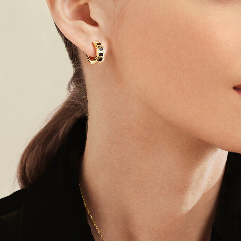 LOLA ROSE Silver Hoop Stud Earrings for Women, Elegant Birthday Gift for Girls And Best Friends
