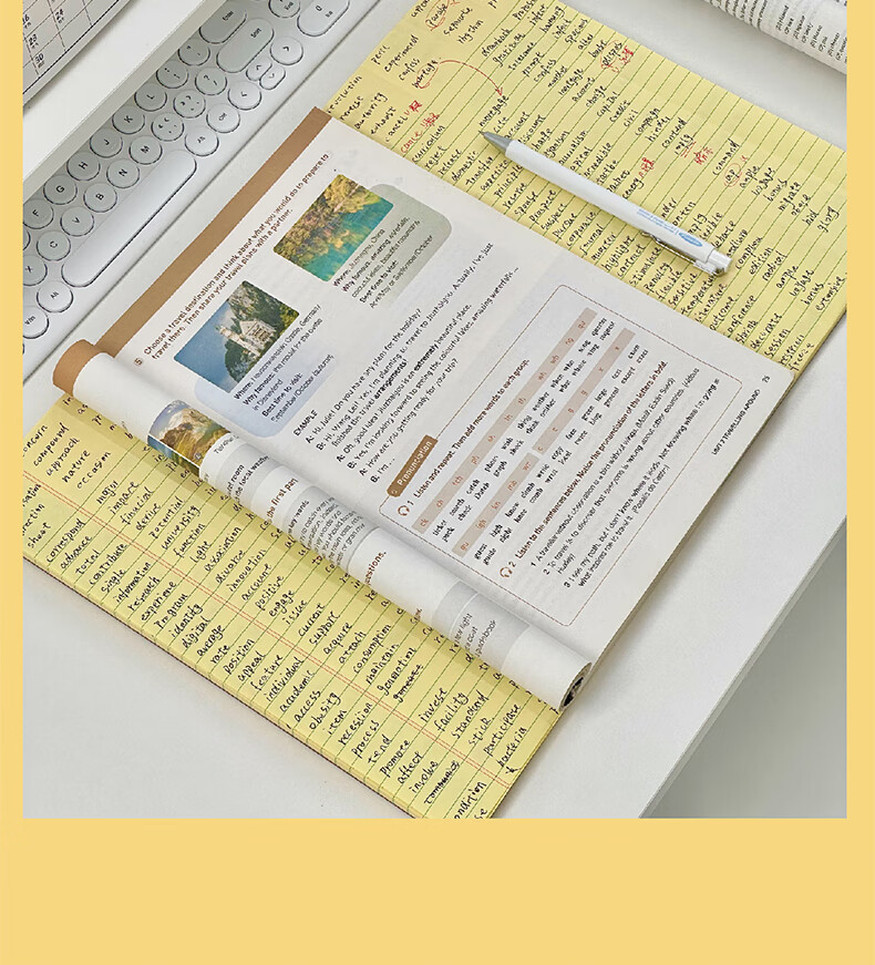 Class 3 Grade 2 Writing Planning Notebook Study Schedule Sheet Elementary Student Draft Paper Blank White Calculation Paper Planning Junior High School Notebook Lined A3 13