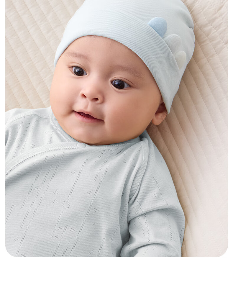 October Crystal Baby Hat Fontanelle Cap Spring Summer Newborn Infant Hat Unisex Baby 7A Antibacterial Class A 0-3-6 Months 24