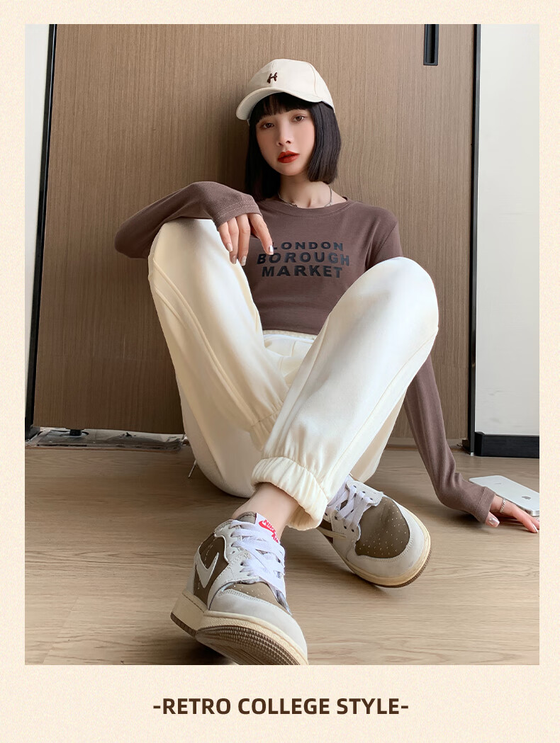 Urban Beauty Women's Casual Pants Spring Autumn 2026 New Plus Size Lightweight Luxury High-End Jogger Sweatpants Comfortable Versatile Sports Pants 7
