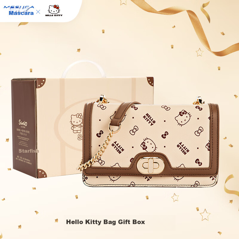 Mesuca X Meiladi Women's Handbag, Shoulder Crossbody Bag, Chain Bag Gift Box, Birthday Present for Girls
