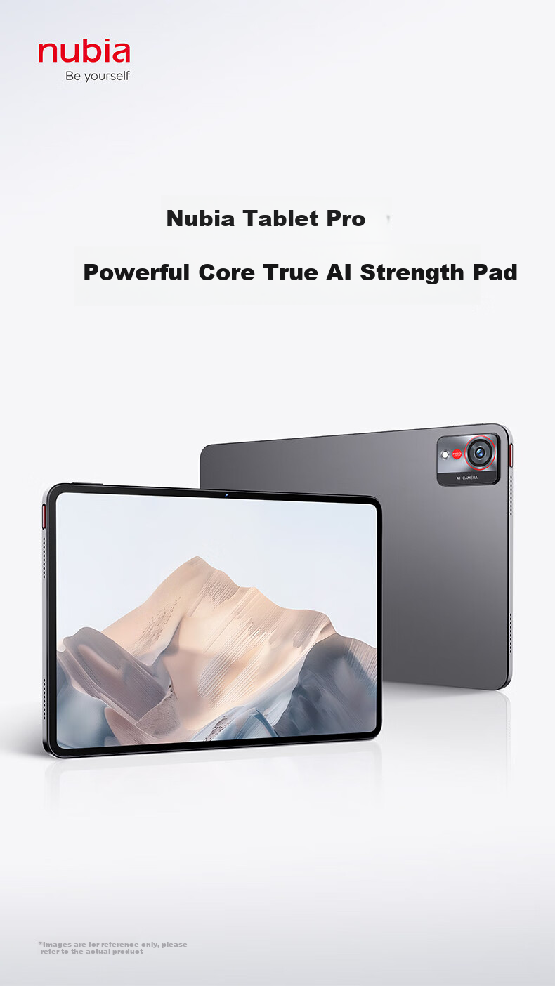 Nubia Tablet Pro, 10.9-Inch Tablet, Snapdragon 8 Gen3, 2.8K Ultra-Clear True Color Screen, 10000mAh Battery, 12GB RAM + 256GB Storage, Aurora Silver 1