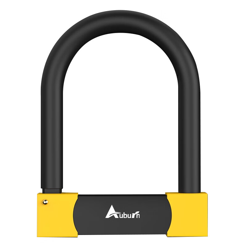 Aoben Electric Bike Lock, Motorcycle Lock, Bicycle Lock, Glass Door Lock U-Shaped Lock 709 Yellow