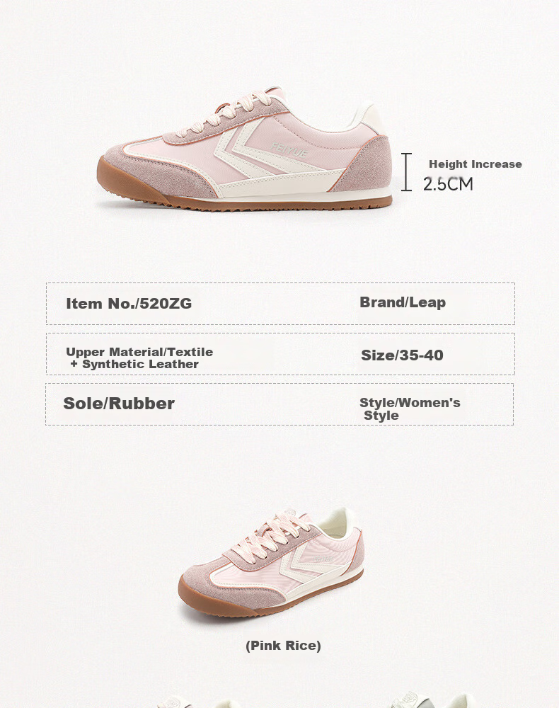 Feiyue Official Women's Sneakers, New Spring 2026 Casual Versatile Breathable Shoes for Women, Green And Beige, Size 39 3