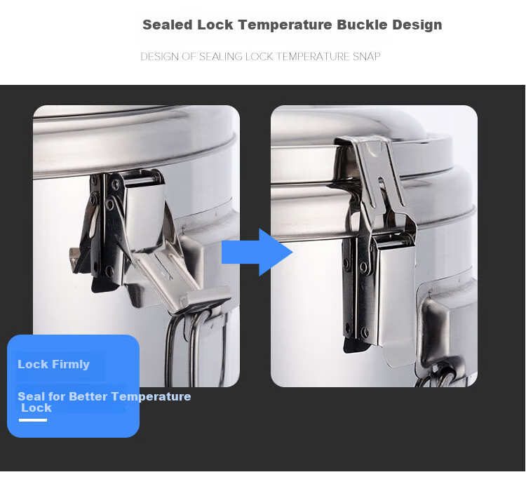 Quanshi Stainless Steel Insulated Bucket, 50L with Tap, Commercial Large Capacity Milk Tea Bucket, Sealed Bucket, Soup Bucket, Construction Site Insulated Bucket 6