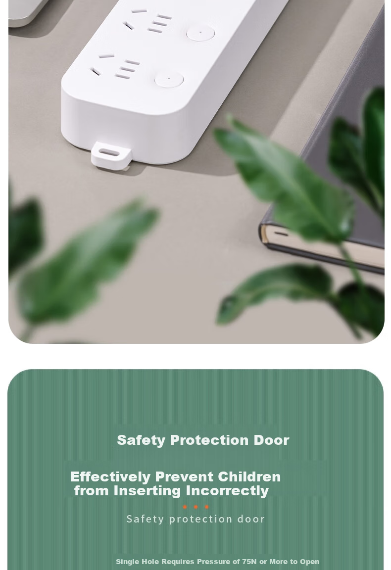 Deli 33914(1.8) Yabai Series New National Standard Power Strip/Extension Cord/Surge Protector with 4 Outlets, Total Length 1.8 Meters, 1 Pack 1