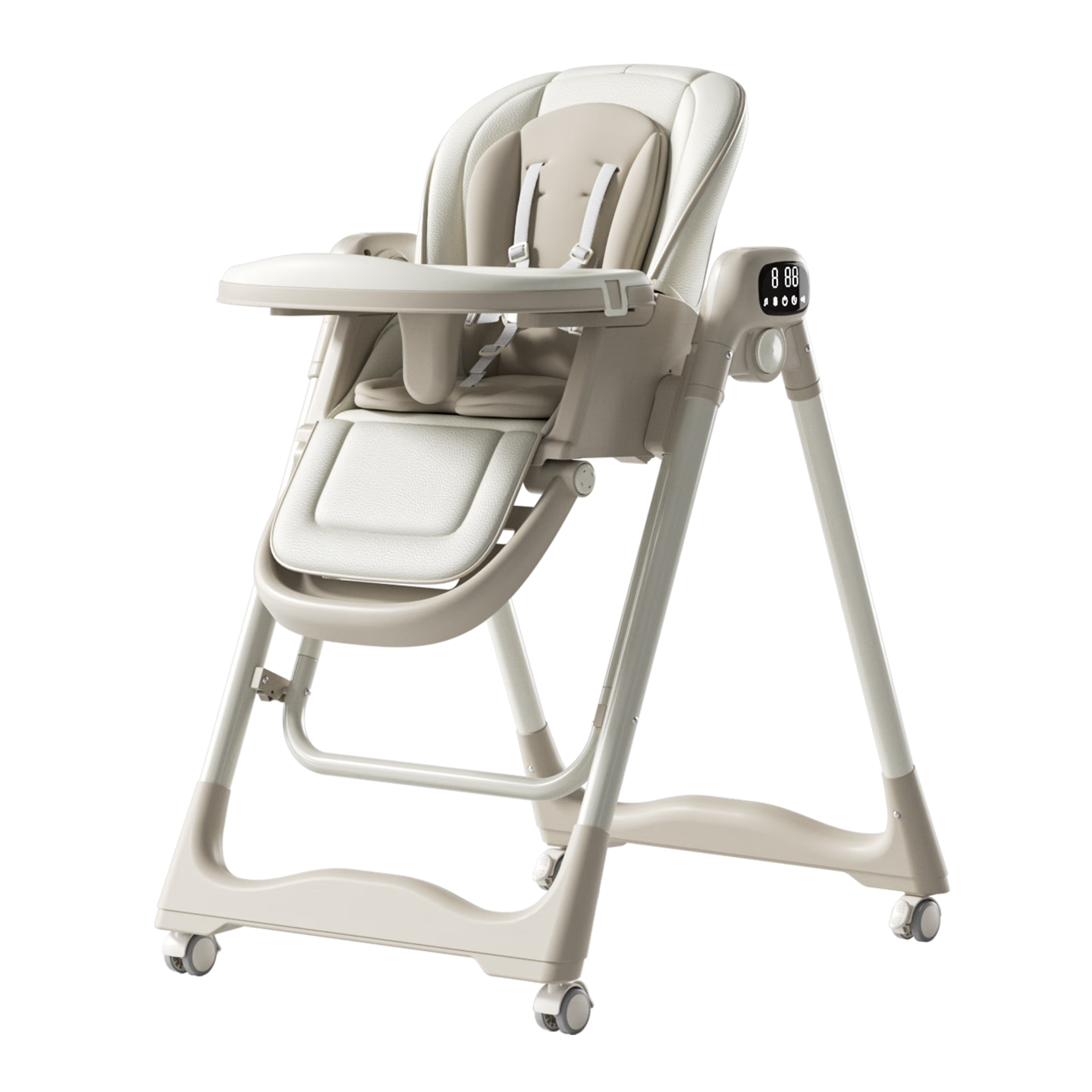 Yuyangxuan Electric Baby High Chair Rocking Chair 2-in-1 0-6 Years Infant Toddler Multifunctional Foldable Dining Chair Recliner