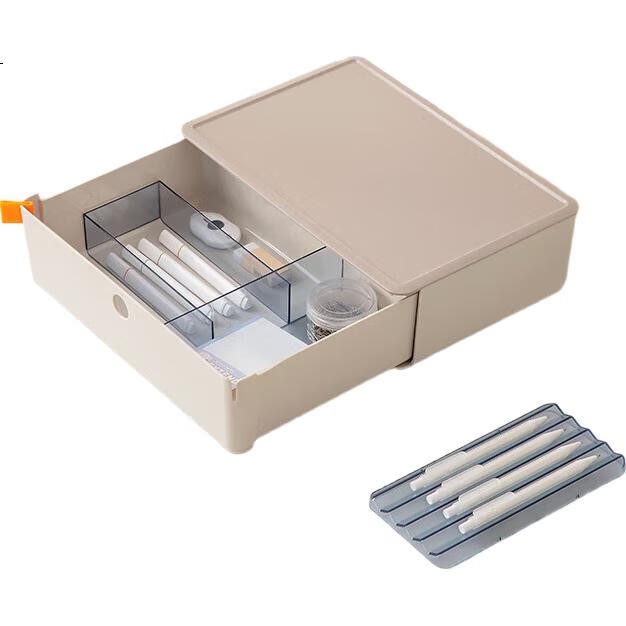 Органайзер для хранения Deli XDOMO XDM31, розовый, пластиковый, размер L, 31.7x21.2x9.4 см