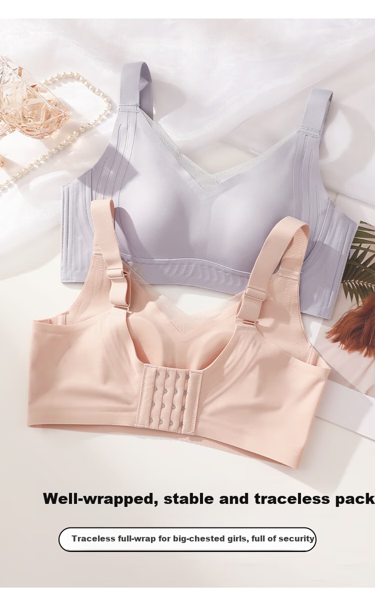 Ordifen Large Bust Minimizer Seamless Push-Up Bra for Women, Lift And Support, Prevent Sagging, Side Support, Plus Size Rabbit Ear Bra 8