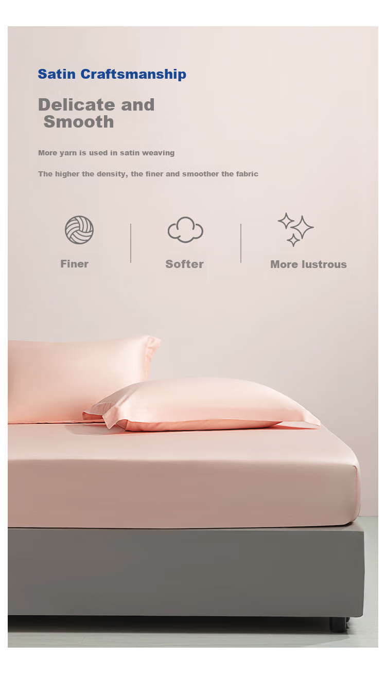 MLILY Student Dormitory 60-Count Pure Cotton Fitted Sheet Mattress Protector Cover Single Piece Pure Cotton Sweet Dream 3